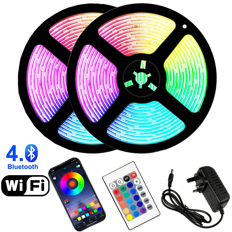 

Светодиодная лента RGB 5050, 5-30 м, с Wi-Fi и Bluetooth управлением