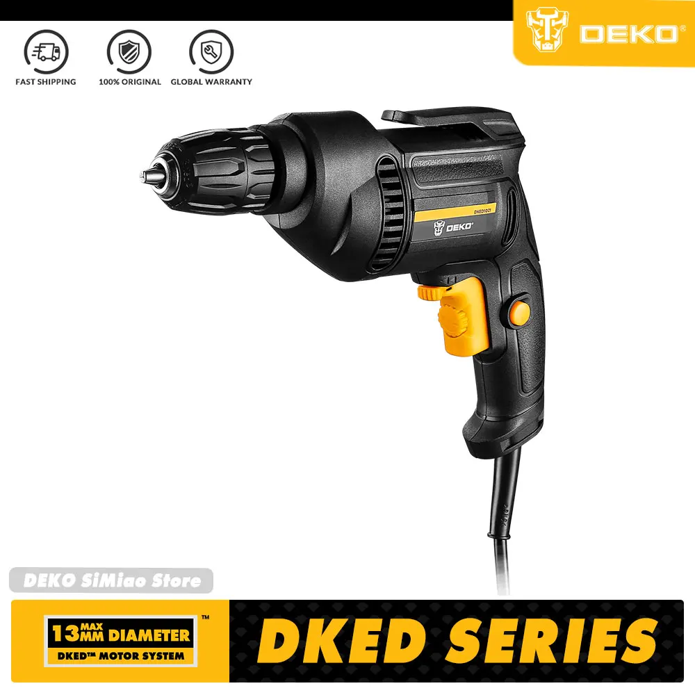 

DEKO 220V ELECTRIC ROTARY HAMMER DRILL ELECTRIC SCREWDRIVER 2 FUNCTIONS IMPACT DRILL DRILLING MACHINE POWER TOOL DKED SERIES