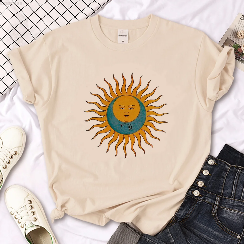 

Witch Triple Moon Gothic Sun tshirt women anime graphic designer t-shirts girl anime comic graphic clothes