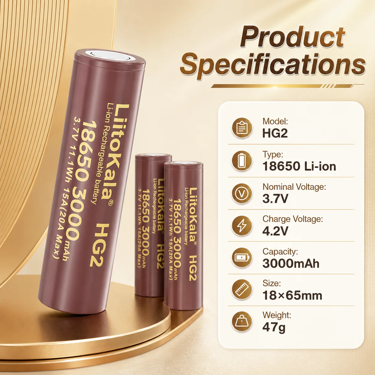 Фото Аккумулятор Li-ion 18650 MJ1 3500 мАч 3.7В 25А с зарядным устройством для электроинструментов, фонарей, DIY-проектов, использования на улице №2