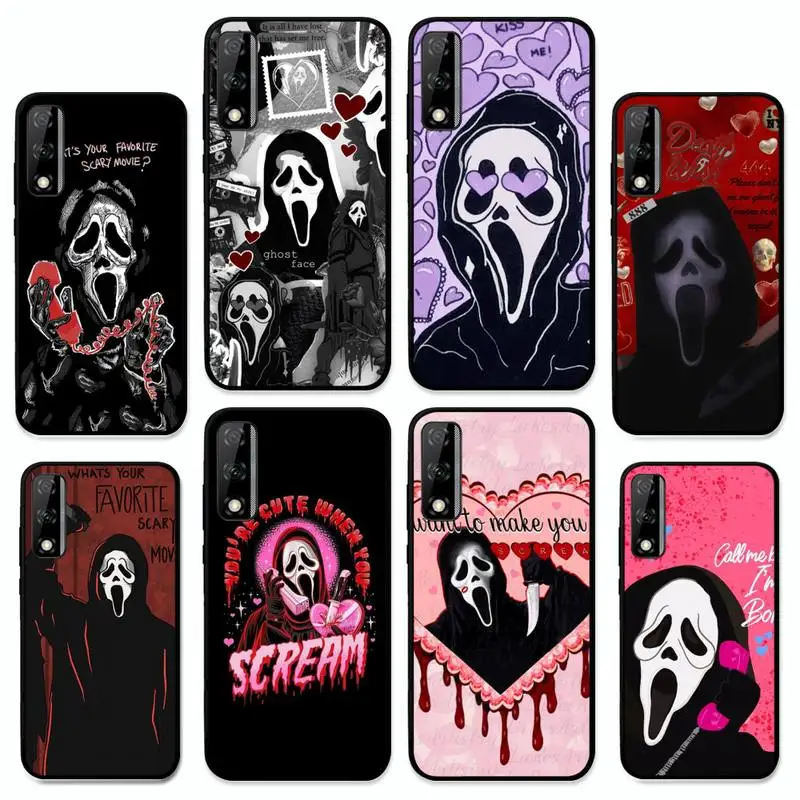 

Ghostface horror Scream Phone Case for Huawei Y 6 9 7 5 8s prime 2019 2018 enjoy 7 plus