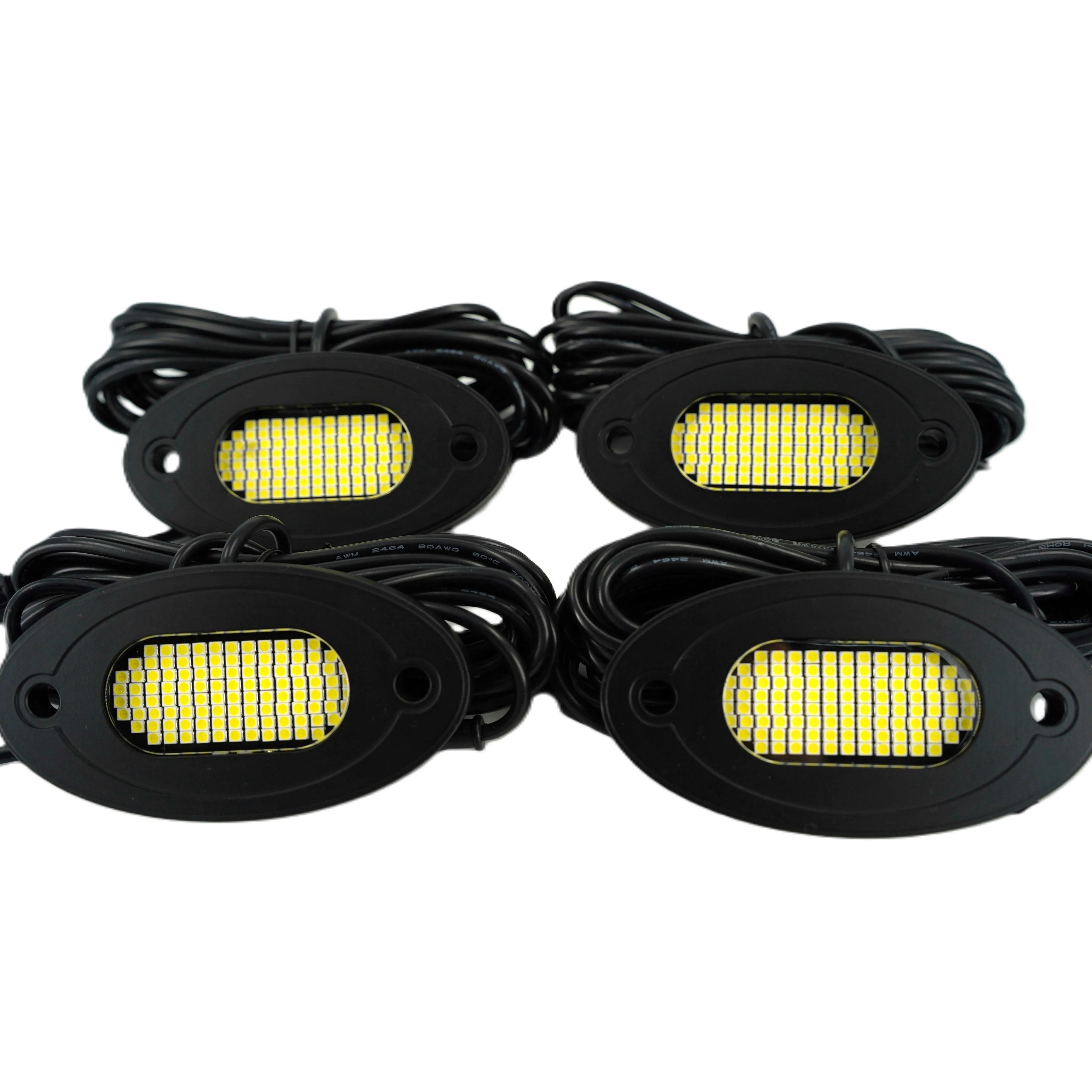 Kingshowstar белый 108LED Rock Lights 4 шт. в комплекте алюминиевая модификация для грузовиков