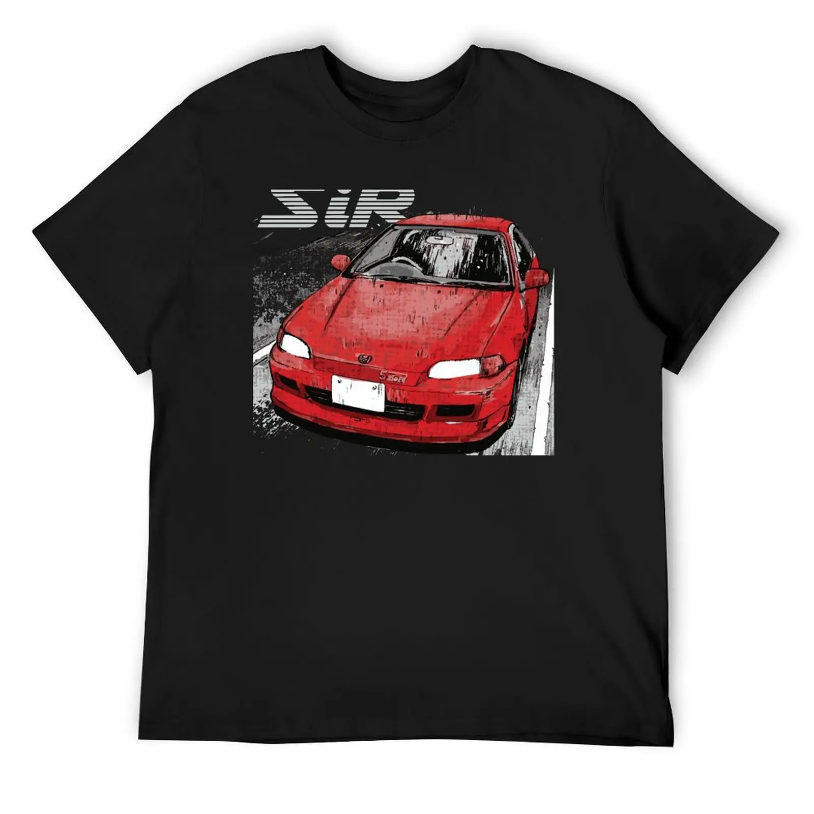 Initial D - Mountain Drift Racing Shingo Shoji's Civic SiR-II EG6 Футболка Мужская футболка с графическим