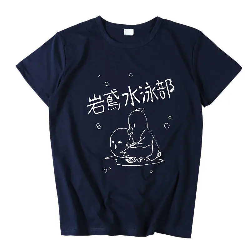 Футболка с коротким рукавом для мужчин и женщин летняя одежда плавания рисунком