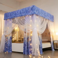 foldable bedroom mosquito net double bed canopy tent curtain mosquito net window door princess room mosquitera household items