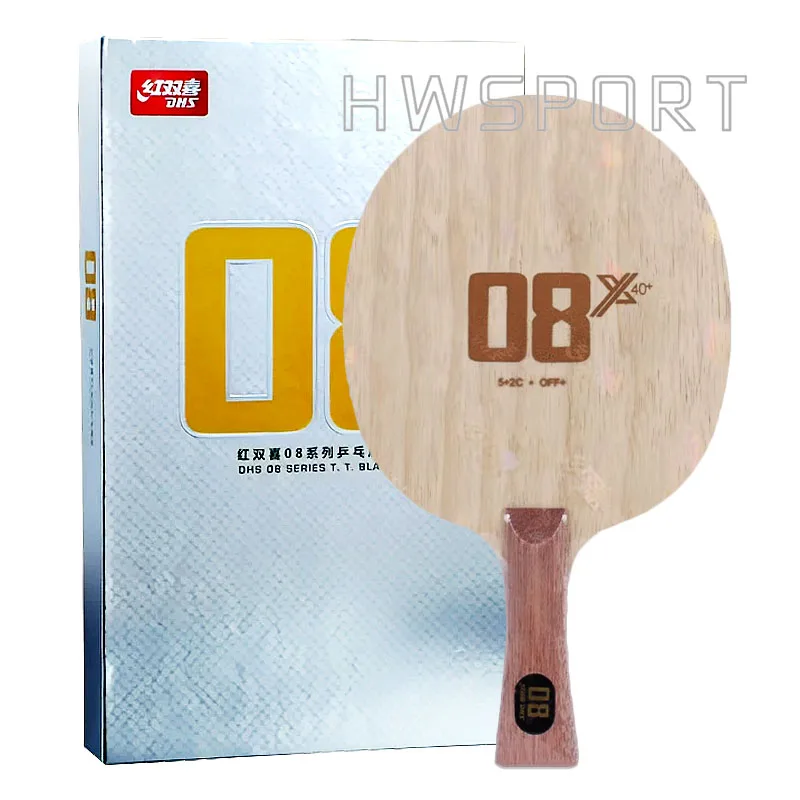 DHS Hurricane 08X Table Tennis Blade Special for Chopping Skills Ping Pong Blade 5 Wood 2 Carbon Defensive