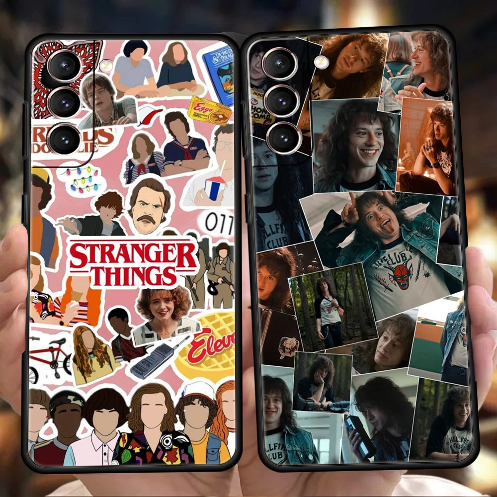 

Stranger Things Poster TV Phone Case For Samsung S22 S20 S21 FE Note S21 20 10 Ulrta S10 S10E S9 M21 M22 M32 M31 5G Plus TPU Bag