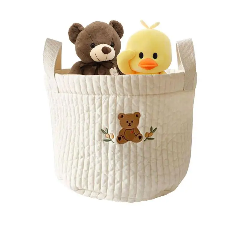

Регулируемая детская складная корзина для хранения, круглая хлопковая корзина для домашних животных, детских одеял, полотенец, хранилище для хлопка