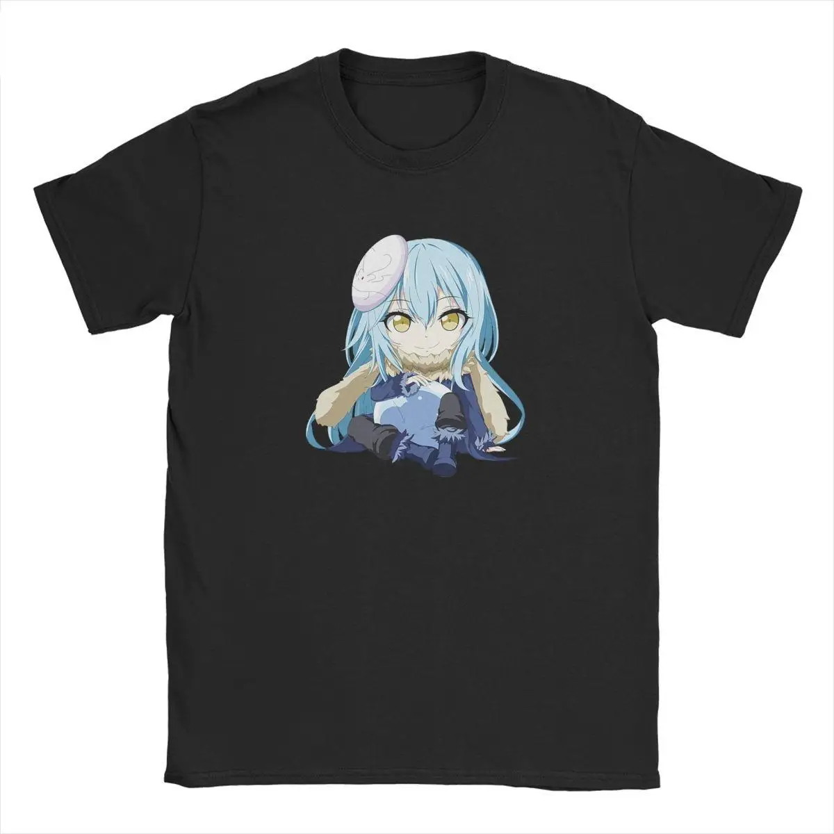 

Hipster Chibi Rimuru Tempest That Time I Got Reincarnated As A Slime T-Shirts for Men Cotton T Shirt Anime Tees Graphic Tops