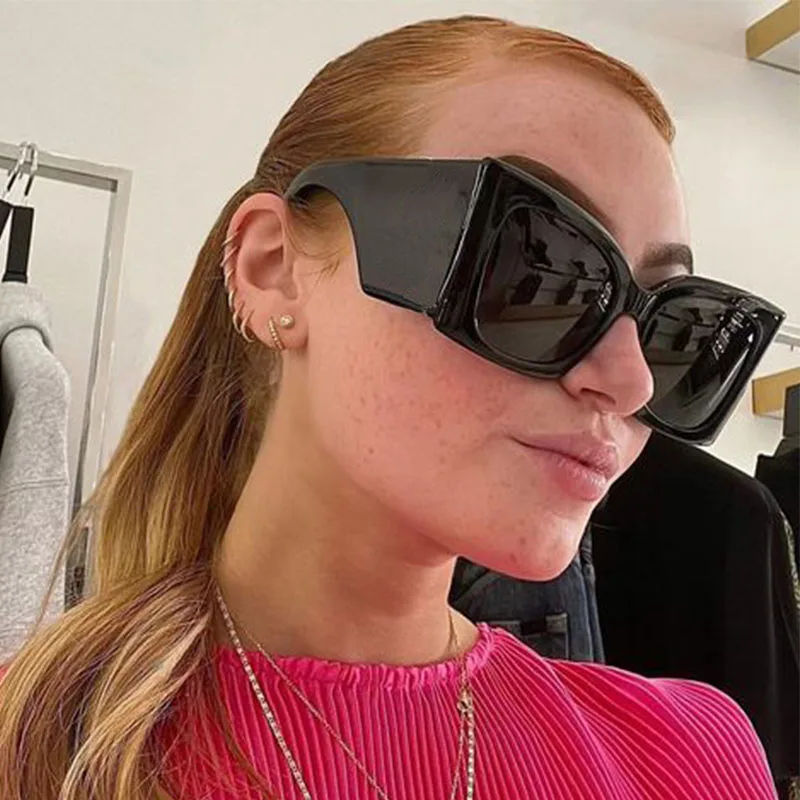 

Fashion Oversized Sunglasses Woman Brand Designer Vintage Sun Glasses Female Big Frame Gradient Glasses Shades Oculos De Sol