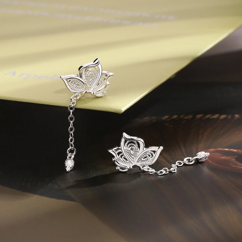 1 пара универсальные полые серьги-гвоздики с винтом-бабочкой для женщин и девушек