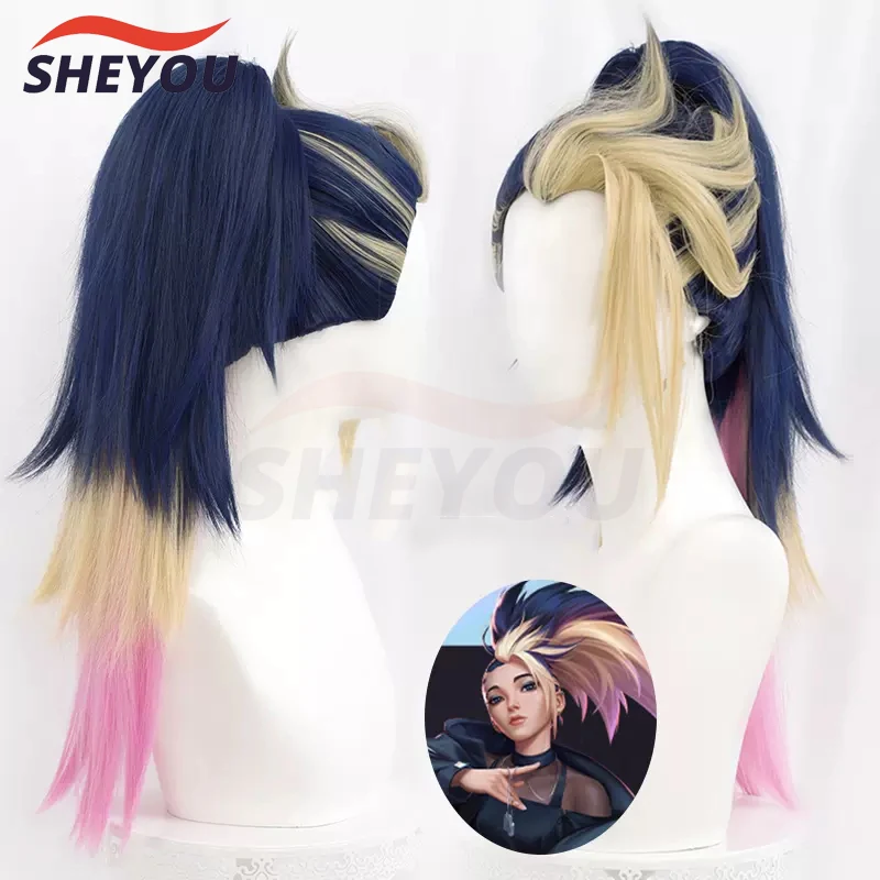 Long Role Play Heat Resistant Synthetic Hair Halloween Party Cosplay + Wig Cap