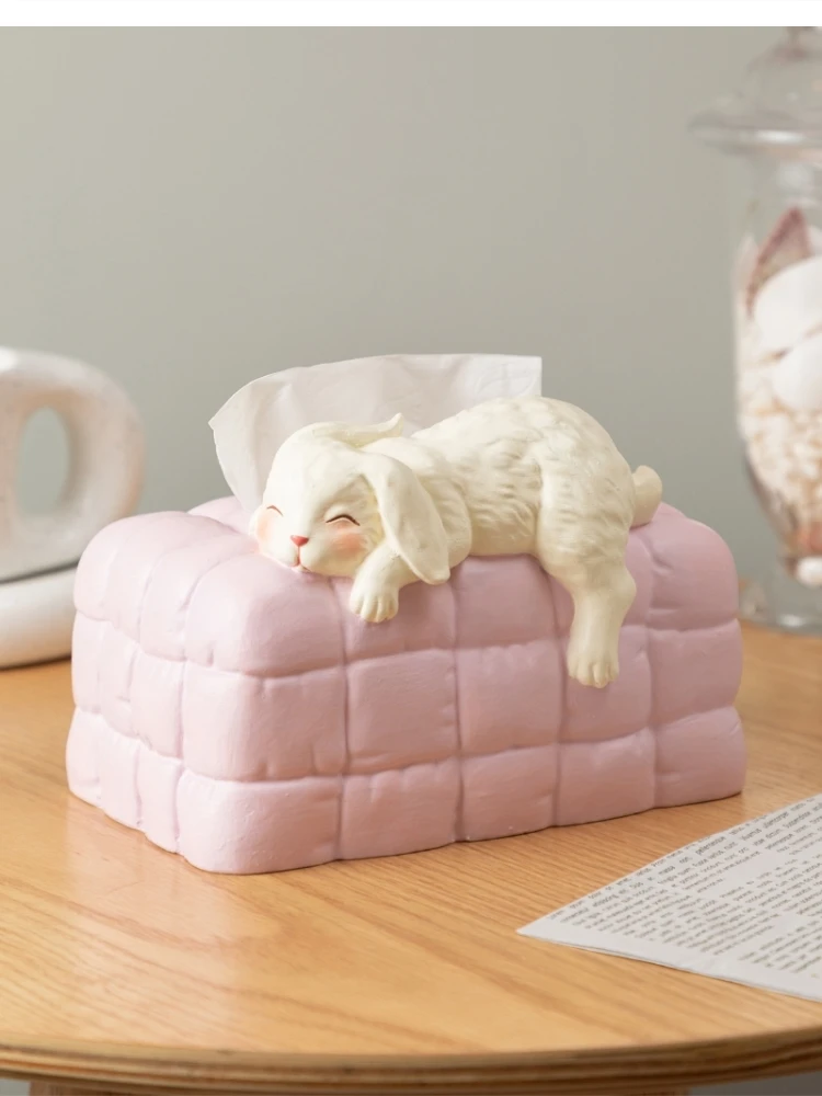 Современные милые коробки для салфеток с кроликом коробка туалетной бумаги
