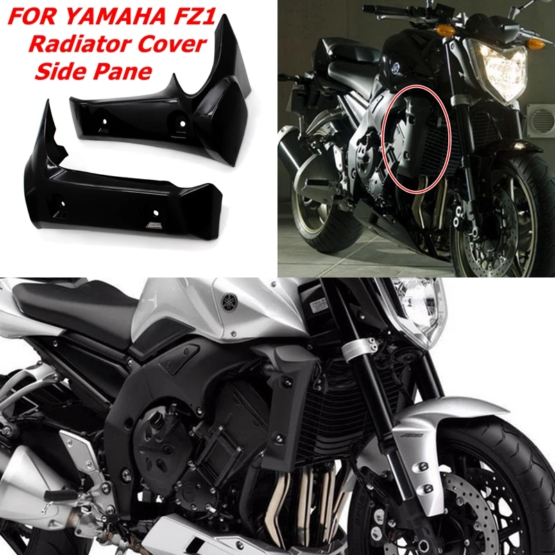 

For Yamaha FZ1 2006 2007 2008 2009 2010 Motorcycle Radiator Cover Black Side Pane Motocross Radiator Cover