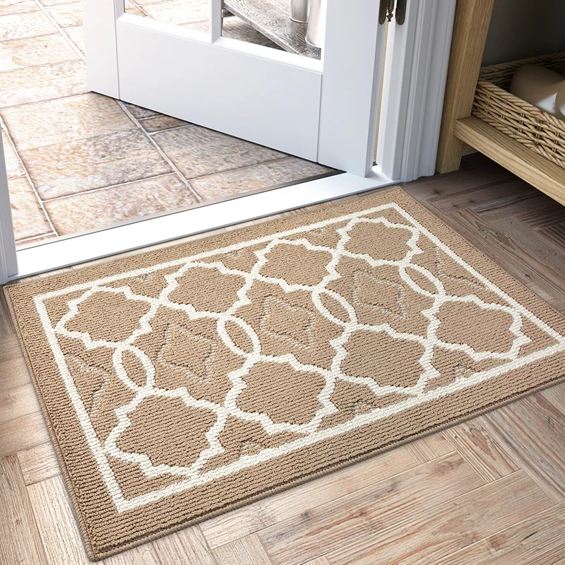 

Scandinavian Carpet Doorway Mat Anti-slip Dirt-resistant Simple Geometry Water-absorbing Foot Mats Home Supplies Multi-scene