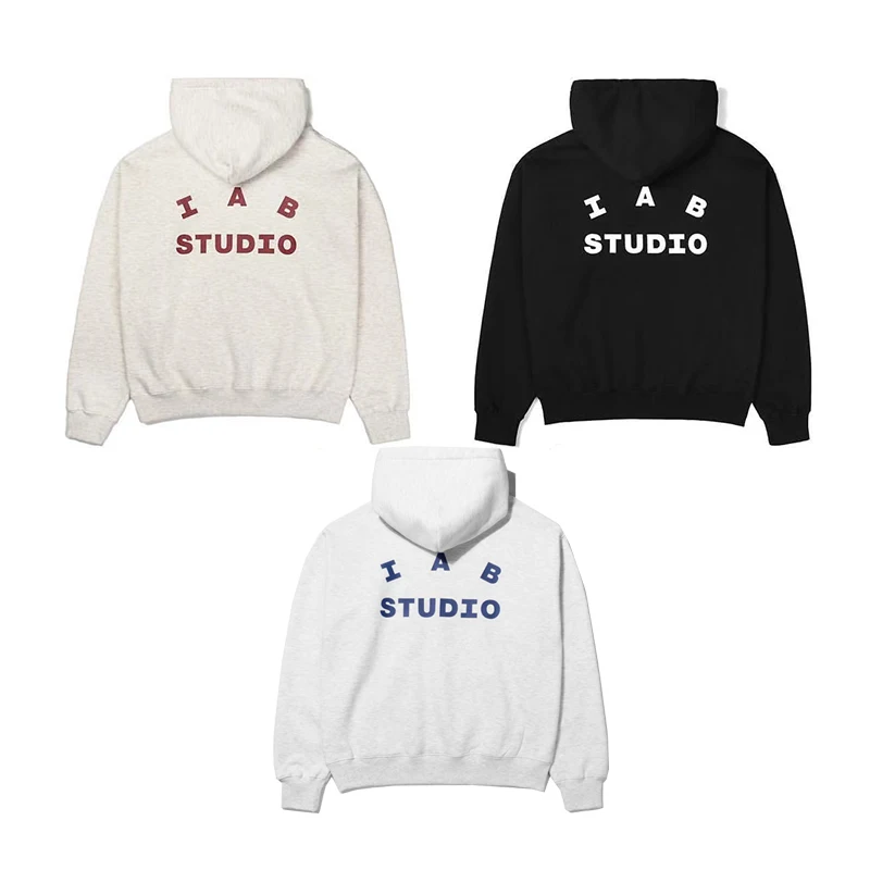 

말본 IAB Studio Hoodies High Street Letter Printing Hoodies 3 Colors Sweatshirts Men Unisex Loose Casual Pullover IAB Streetwear