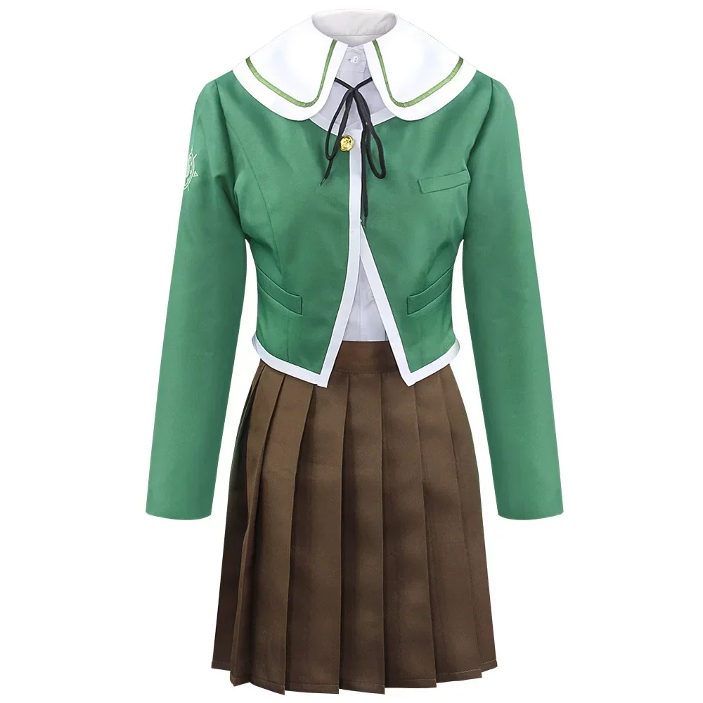 Chihiro Fujisaki Косплей Костюм Аниме Danganronpa Парик Женская JK Униформа Хэллоуин