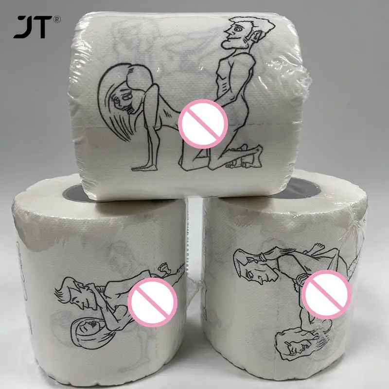 Creative Toilet Paper Rolls Funny Joke Sexy Girls Bath Tissue Bathroom Soft 3 Ply Funny Novelty Toilet Paper