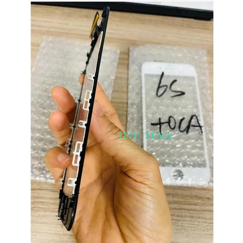Сенсорный экран для iPhone 6S Plus 6 7 8 5S LCDs дисплей стекло дигитайзер + рамка OCA наклейка