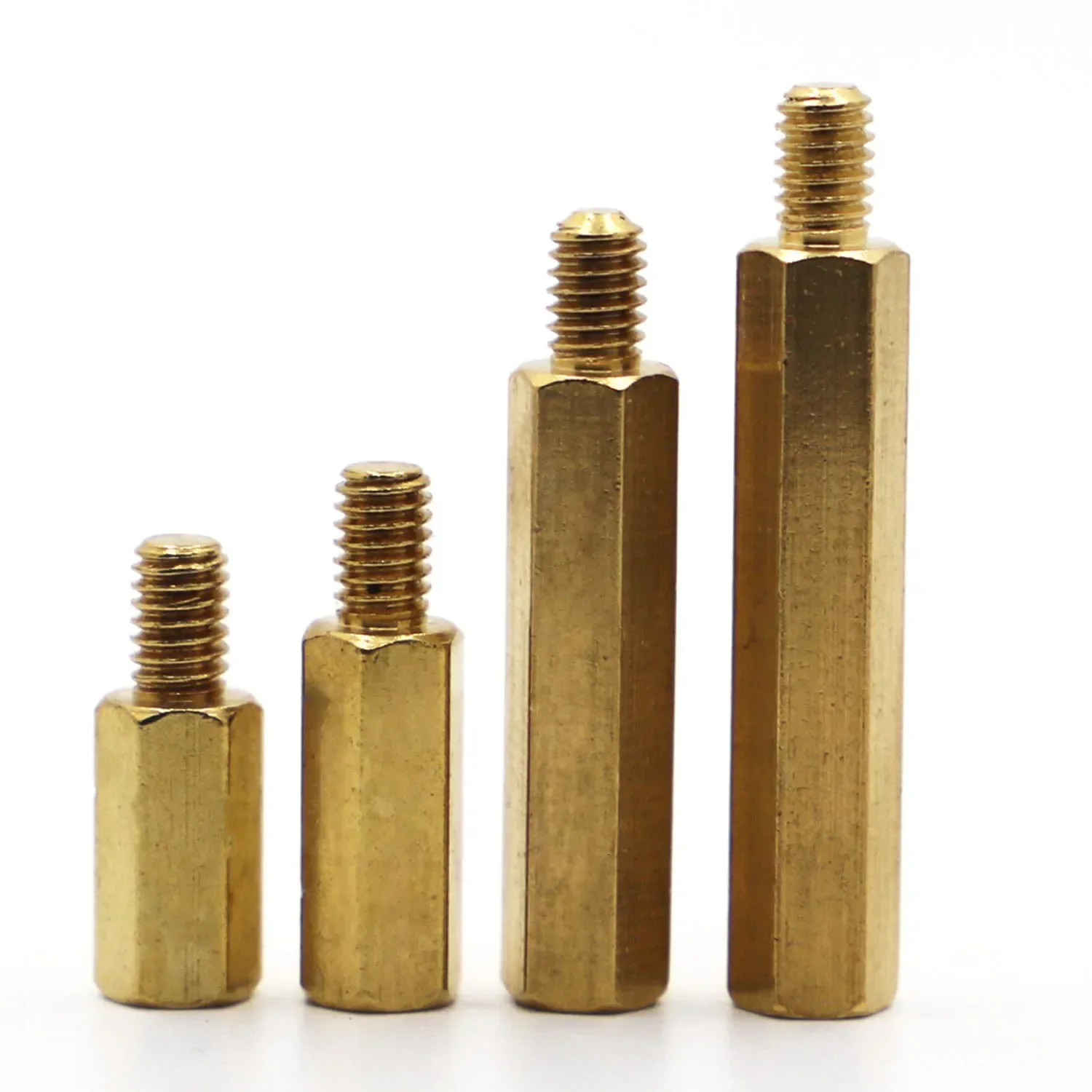 

M2-2.5 M3-M4 Твердая медная латунь, шестигранная шестигранная стойка, штекер-мама/мама-мама-разъем для материнской платы печатной платы