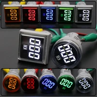 square display ac power meter used for line measurement value display led indicator kw light signal simulation 0 100kw