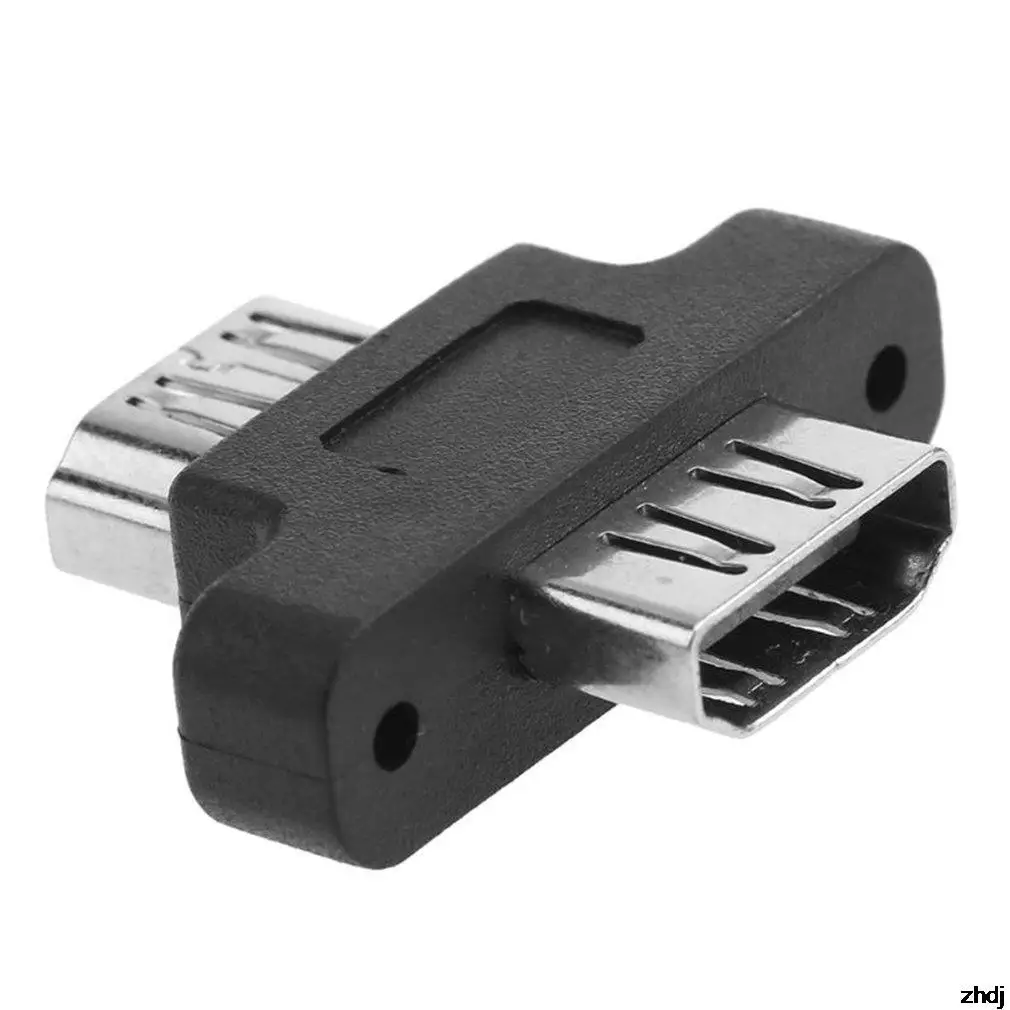 

Screw Lock Panel Mount HDMI-compatible Female To Female HDMI-compatible Extension F/F Cable Extender Ad Ter Connector