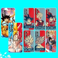 dragon ball small goku for xiaomi redmi note 10s 10 k50 k40 gaming pro 10 9at 9a 9c 9t 8 7a 6a 5 4x transparent phone case