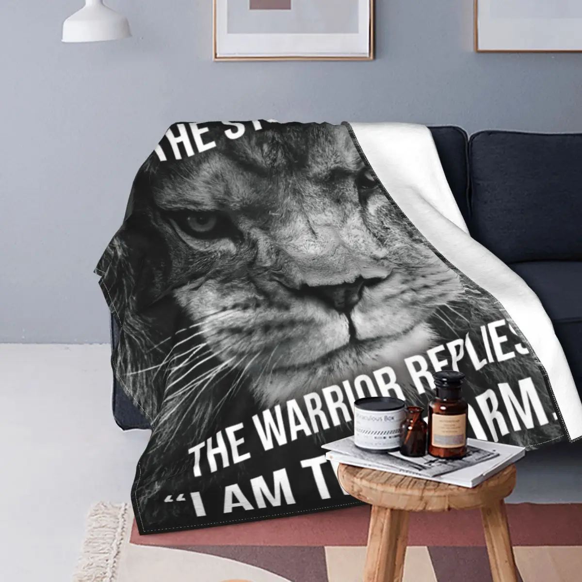 

Ультра-мягкое Флисовое одеяло Warrior I AM The Storm с мультяшным рисунком, удобный хороший подарок, разные стили
