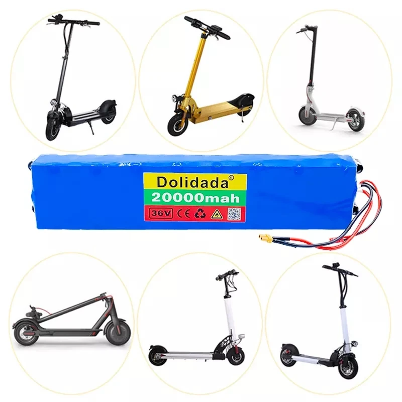 

36V 20Ah 18650 Rechargeable lithium Battery pack 10S3P 500W High power for Modified Bikes Scooter Electric Vehicle,With BMS XT30