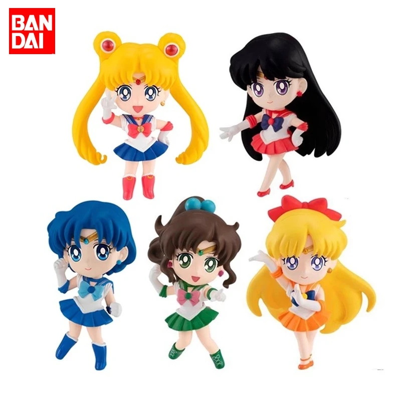 

Bandai Sailor Moon Anime Hino Rei Chibi Masters Amy Anderson Action Figure Toys For Kids Gift Collectible Model Ornaments