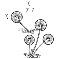 dandelion on a wind crafting dies emboss stencil for metal cutting dies diy die scrapbooking paper cut latest