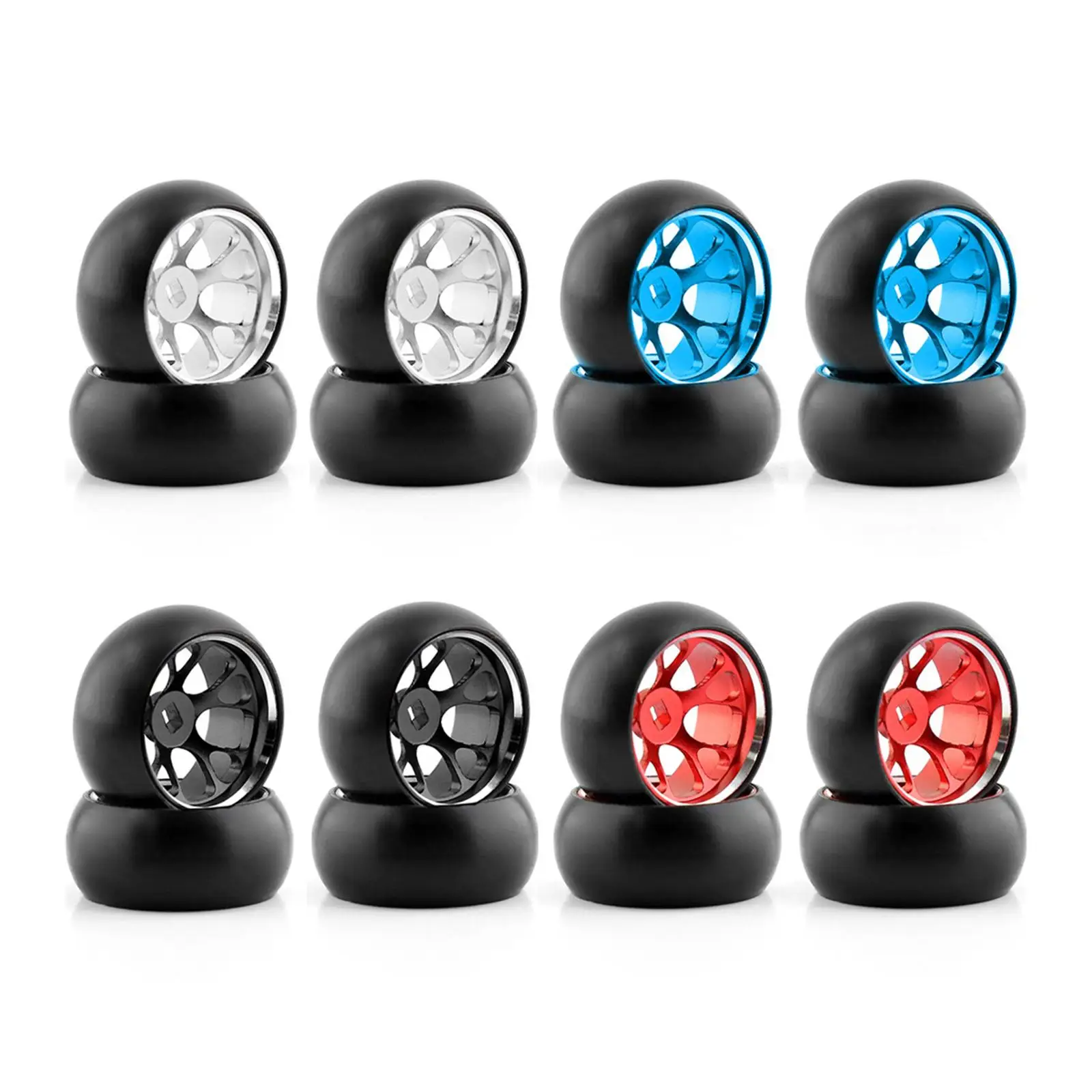 

4x 1/28 RC Car Wheel Tires Upgrade Parts for K989 RC Model Parts Replacement