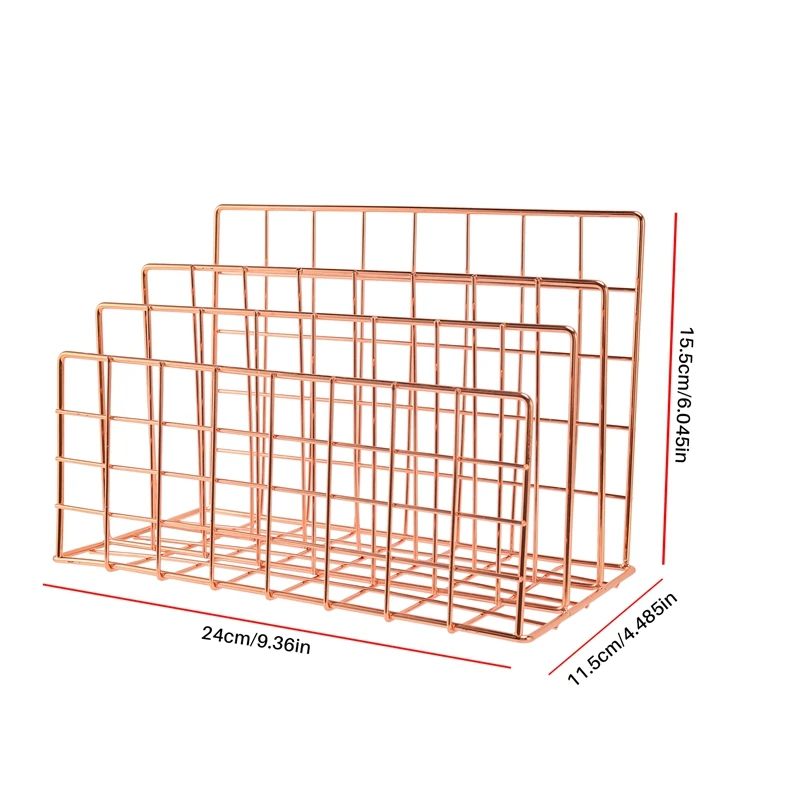 Настольный органайзер для почты сортировщик из металлической проволоки с 3