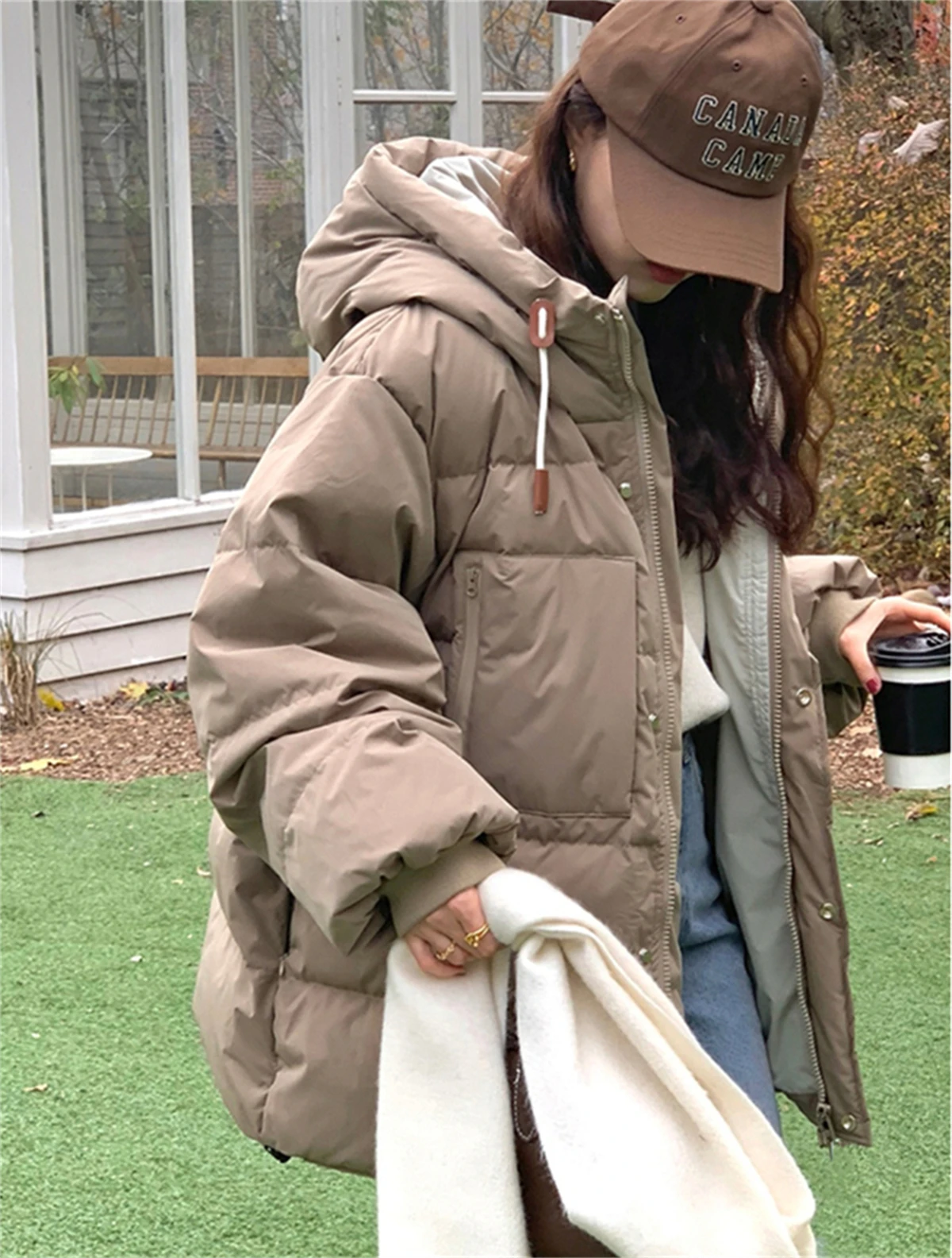 Down Cotton Jacket Women's Short 2022 New Korean Version Loose Thickened Cotton Jacket Ins Port Wind Winter Cotton Jacket Jacket