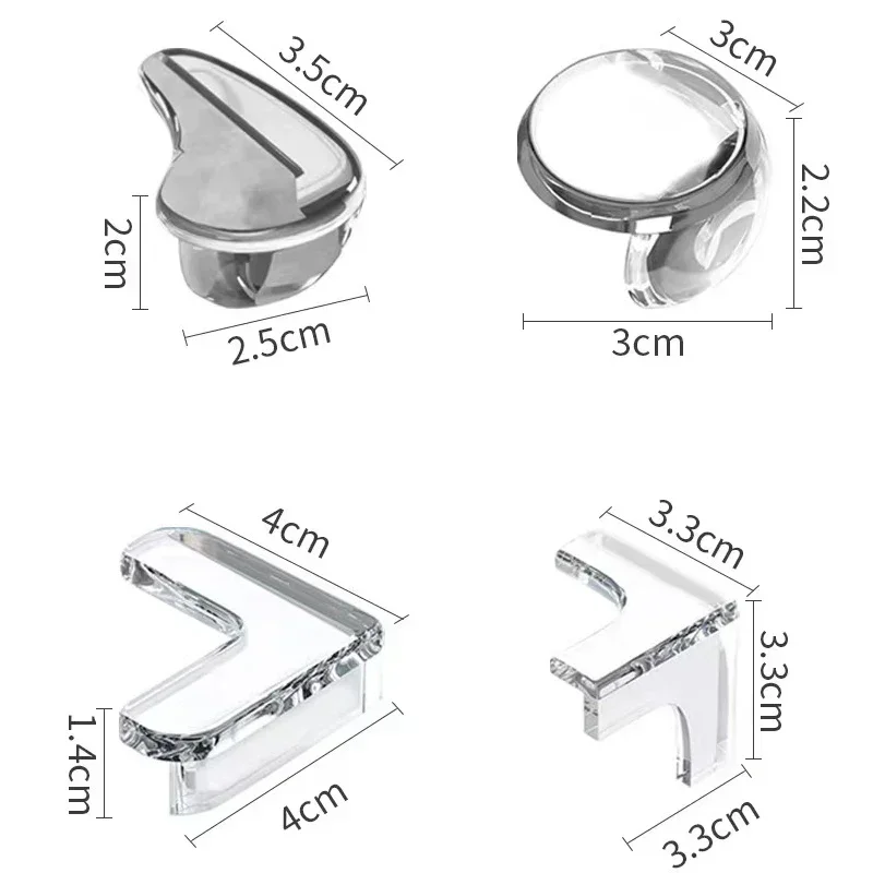 10 Упаковок Прозрачные Противоударные Защитные Уголки Для Мебели Журнального