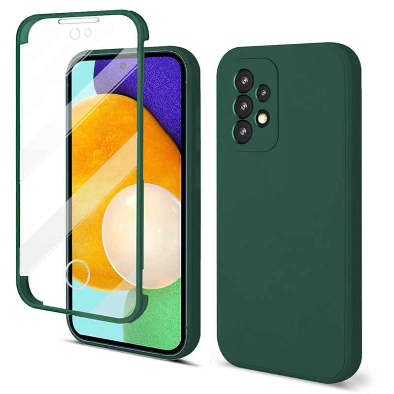 

Luxury 360 All-Inclusive Shockproof Phone Case for Samsung Galaxy A52s 5G A12 A32 A51 A53 Camera Protection Silicone Back Covers