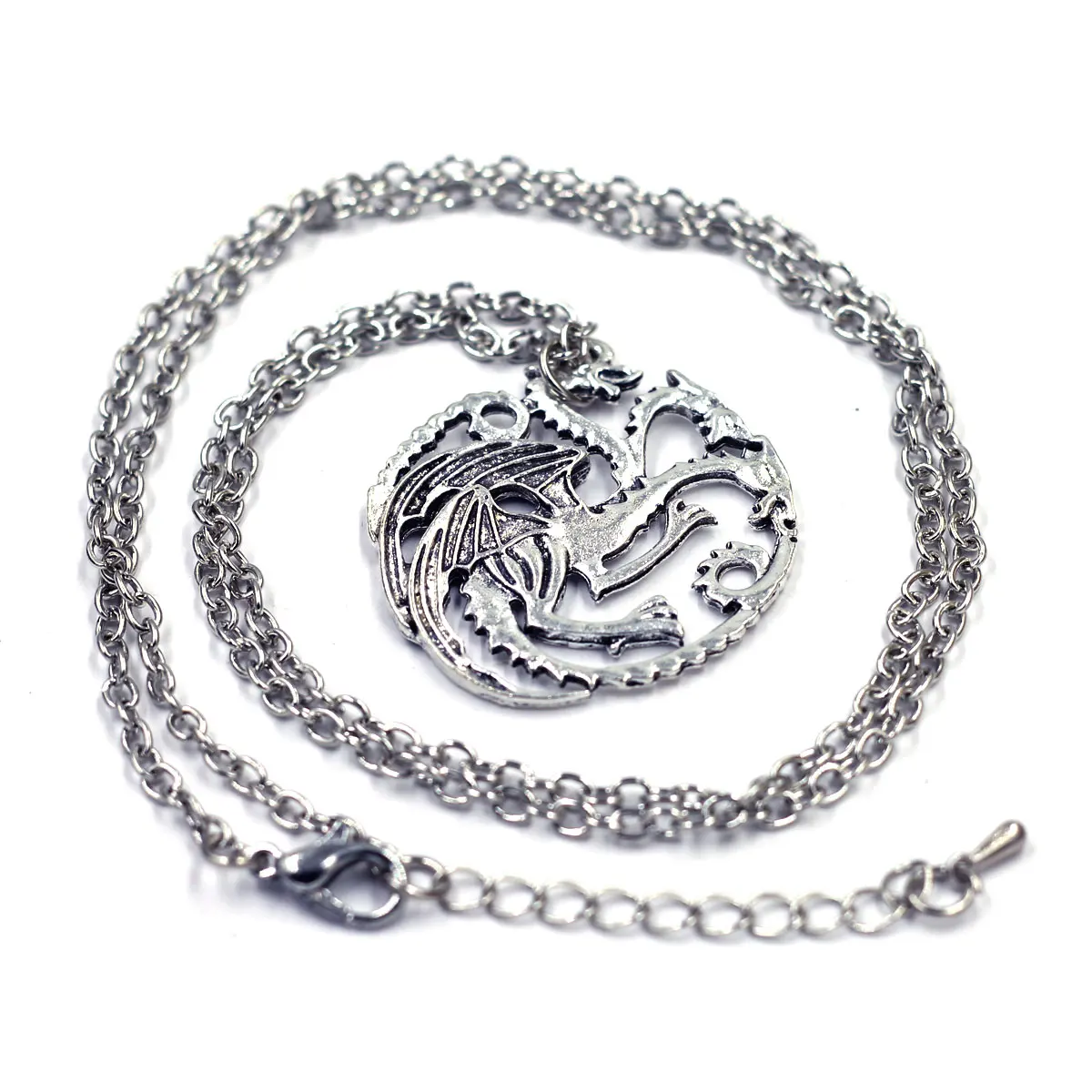 

Necklace Dragon Wing Animal Lobstor Clasp Hip Hop Extension Chain Fashion Jewelry 65cm