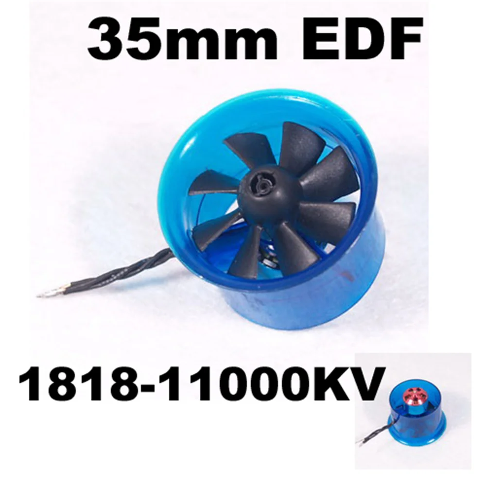 35 мм 8 лезвия HL3508 1818-11000KV EDF Ducted Fan с бесщеточным Мотором для Jet Plane