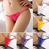 women lace panties thongs pearl pendant lace embroidery g string t back briefs underwear adjustable ladies panties sexy lingerie
