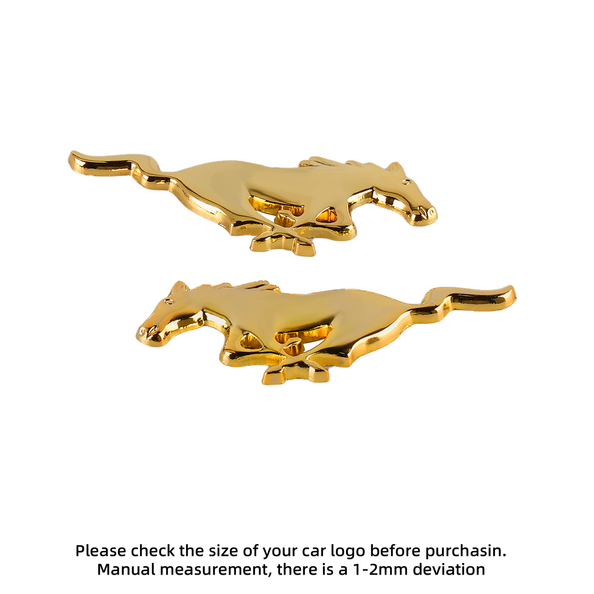 

2 шт. 3D металлические наклейки-эмблемы для тюнинга автомобиля Mustang, декор для кузова и багажника, аксессуары для Ford Focus, Kuga, Mondeo, Max, Fusion