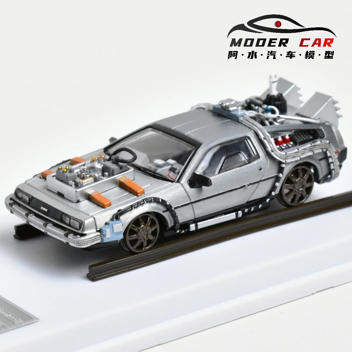 Фото MJ 1:64 назад в будущее Коллекция DeLorean DMC 12, литая под давлением модель автомобиля №5