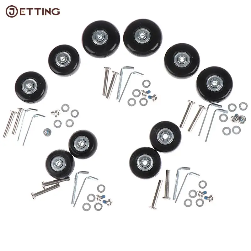 1 комплект 5 размеров черный чемодан на колесиках сменные колесики с осями