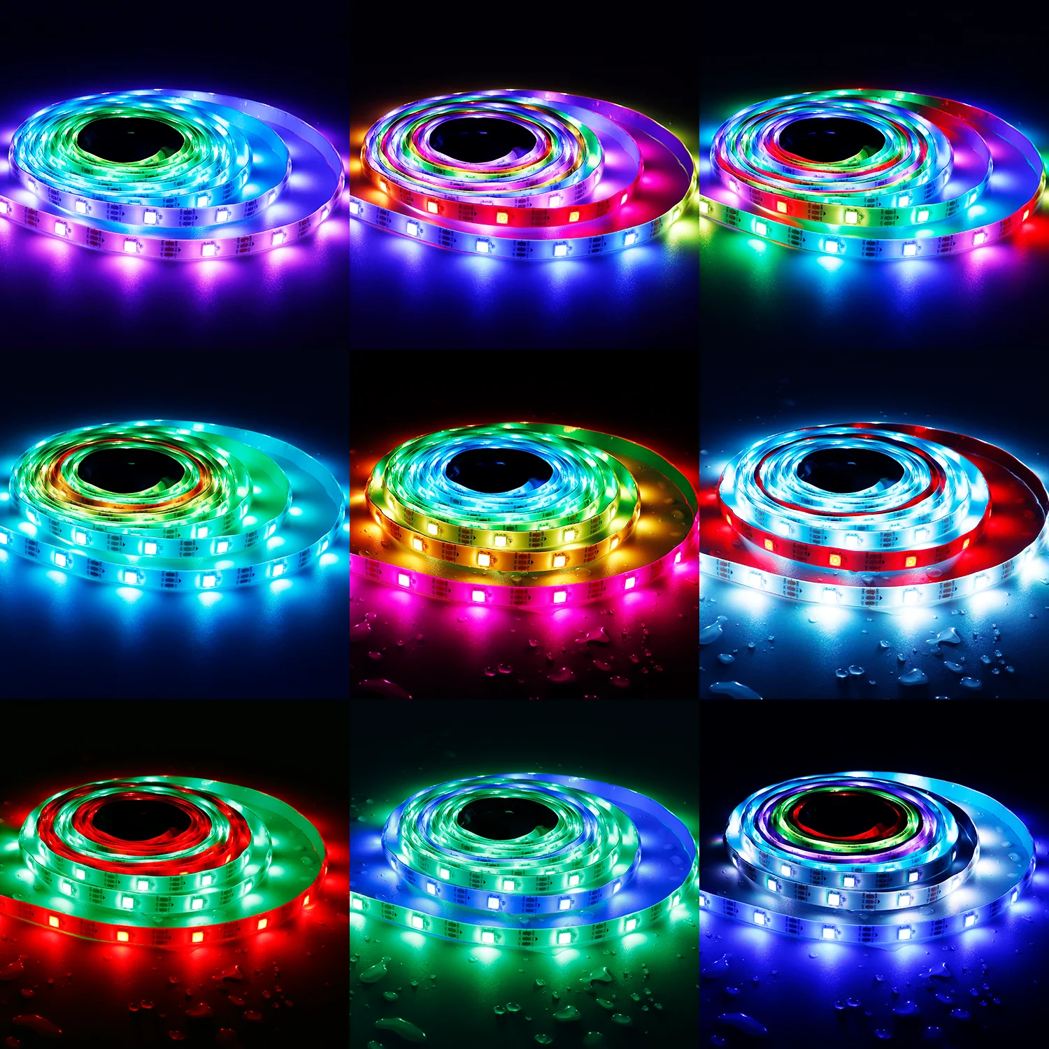 Программируемая светодиодная лента TNALANT WS2812B RGBIC белая |