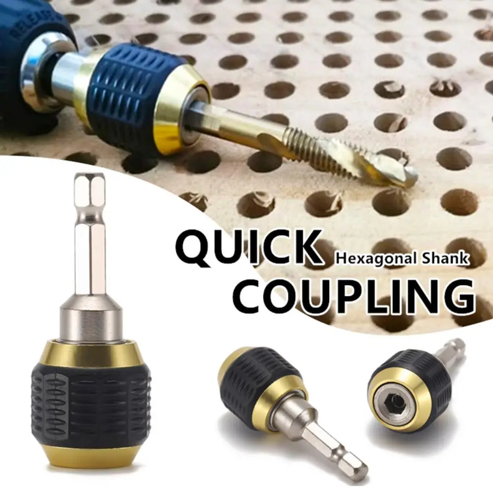 

Quick-release Hexagon Drill Bit Coupling 50mm 150mm Accessories Shank Drill Hexagon Power Release Coupling Quick Tool Adapt O8C9