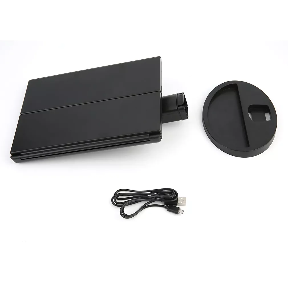 

NEW2023 Portable Three Folding Table LED Lamp Luminous Makeup Mirror Cosmetic Adjustable Tabletop Countertop 16 LED lights touch