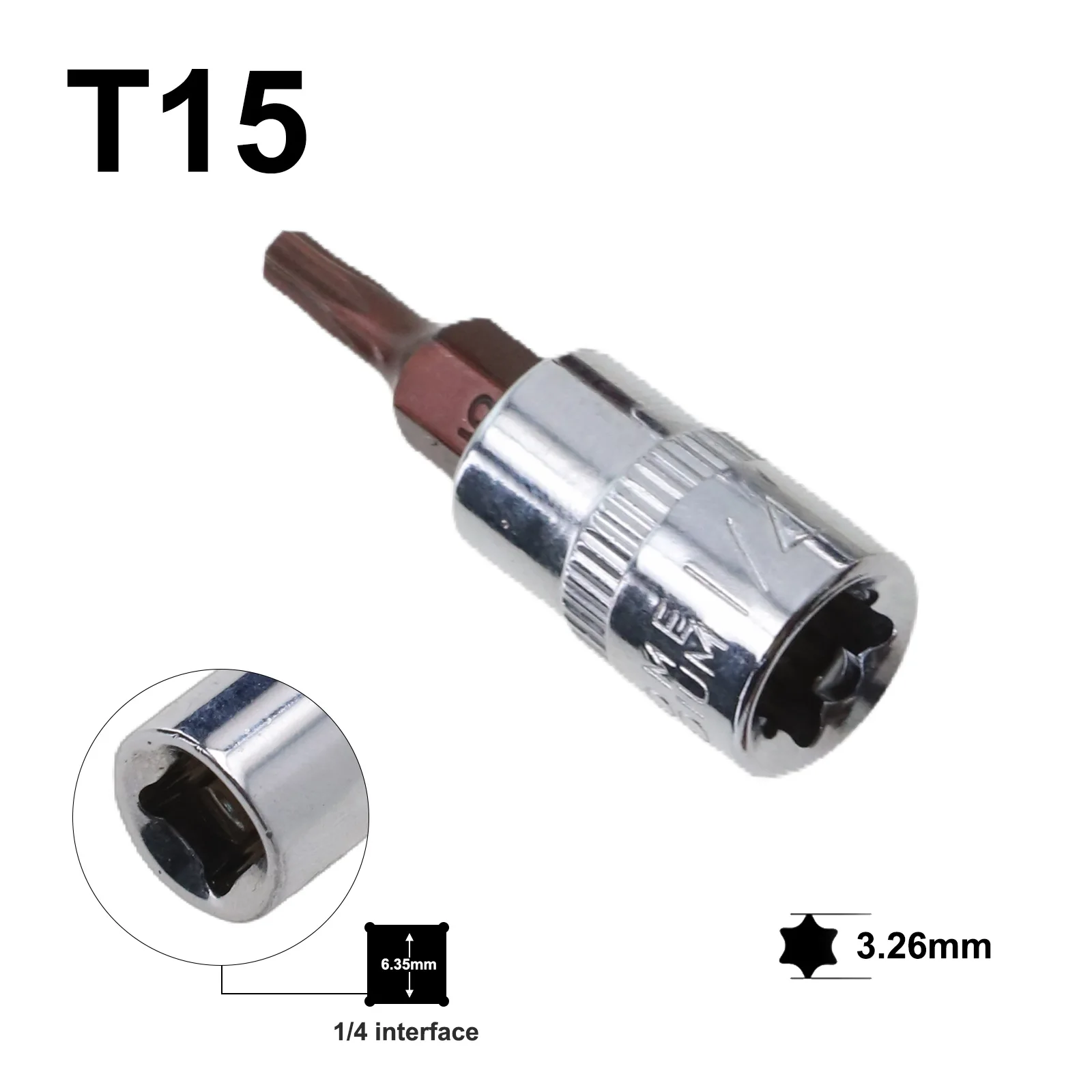 5 шт. отвертки Torx 1/4 дюйма инструменты с торцевой головкой T15 T20 T25 T30 T40 бытовой DIY