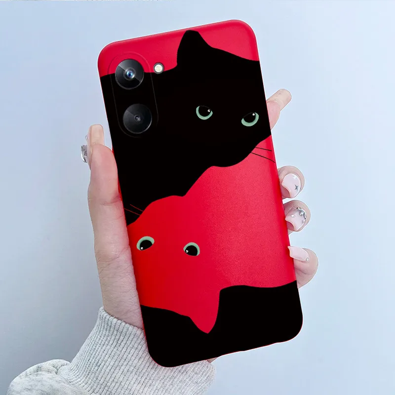 Для Realme 10 Pro Plus 5G чехол с милым цветком Labubu силиконовые чехлы для телефонов