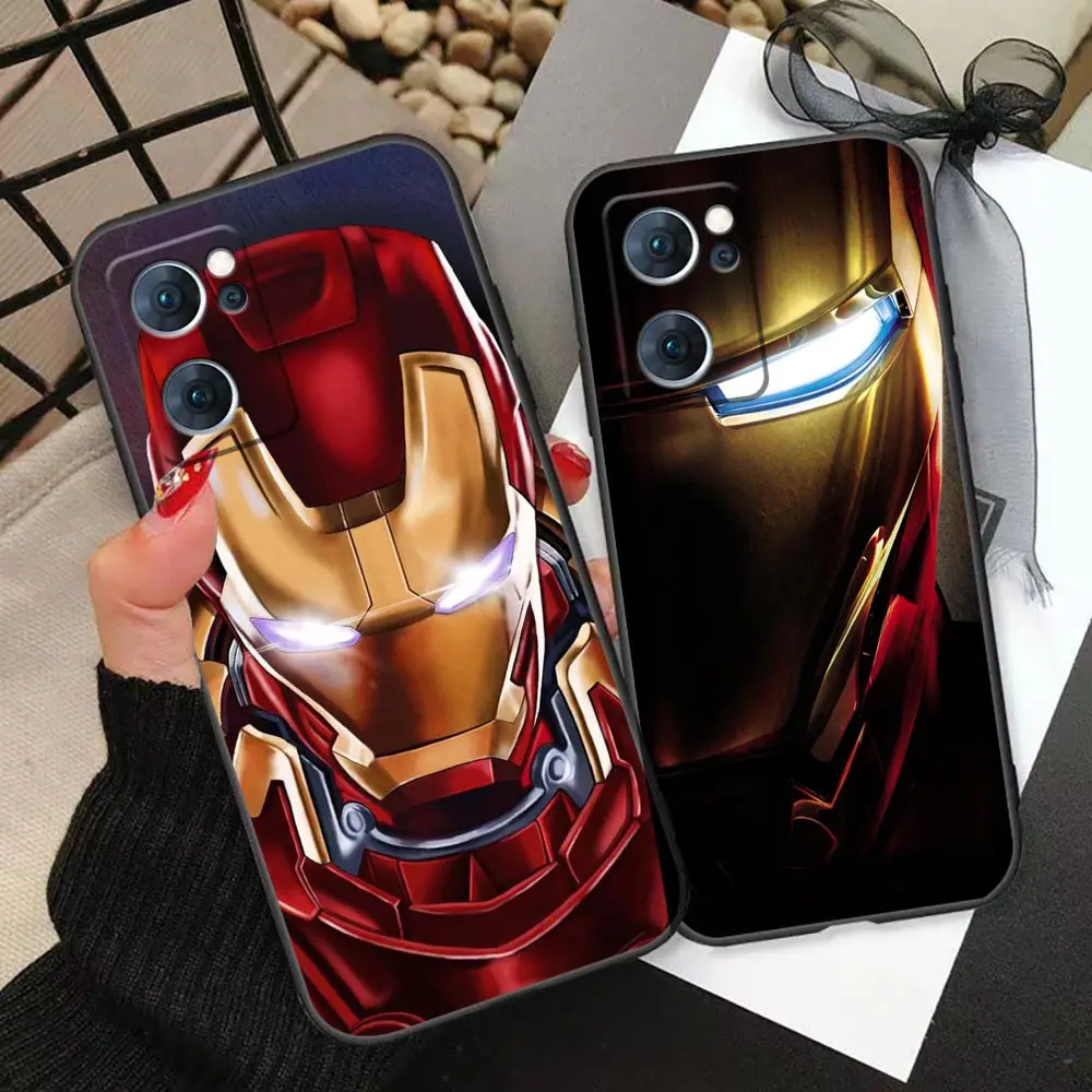 

Marvel Hero Iron Man Phone Case For OPPO RENO 7 8 6 5 4 3 2 2F Funda Coque 10 PRO PLUS 4G FIND X2 X3 X5 5G Case Capa Para Cover