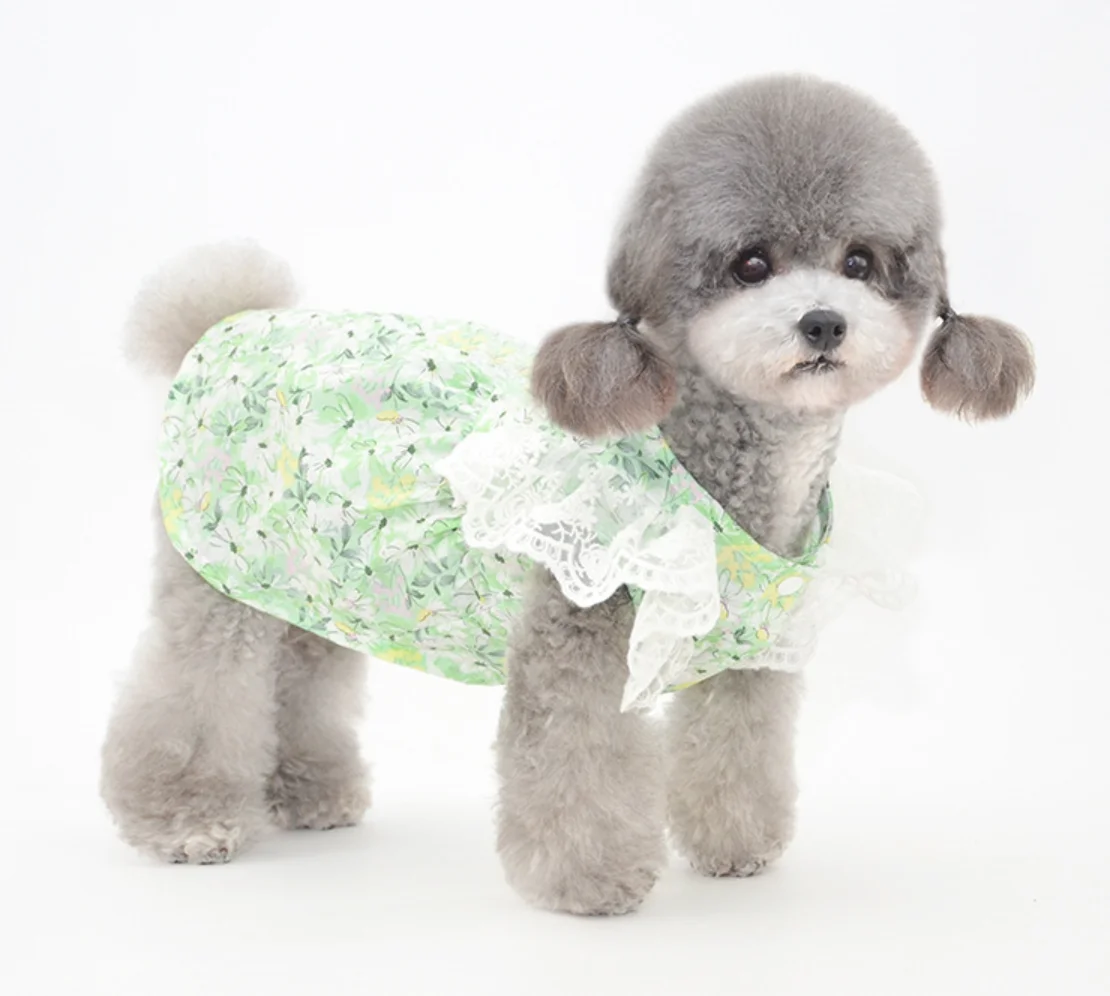 

spring summer dog clothes puppy skirt