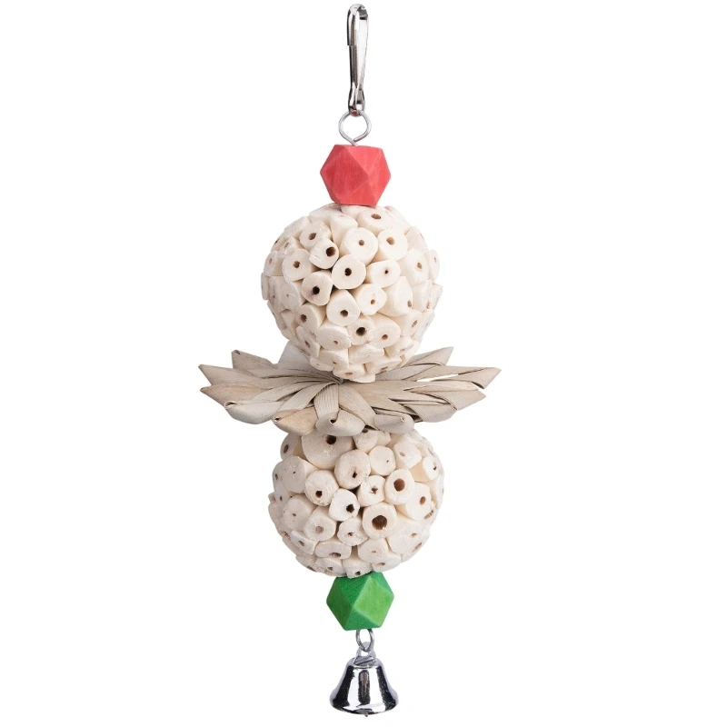 

Bird Parakeets Toy Swing Hanging Natural Grass Toy Molar Hanging Toy Colorful E65B
